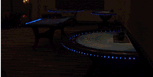 Casino table LED lights