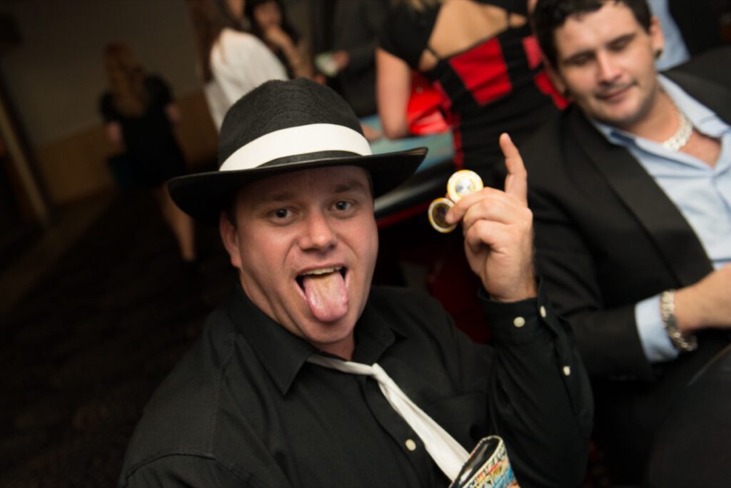Wild Diamonds Fun Casino high-quality entertainment at Brisbane event - Luxury casino gaming for Sunshine Coast corporate functions and private parties with professional dealers