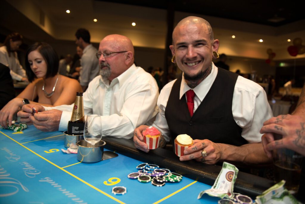 Wild Diamonds Fun Casino professional gaming event in Brisbane - Luxury casino tables and entertainment for Sunshine Coast corporate events and private celebrations